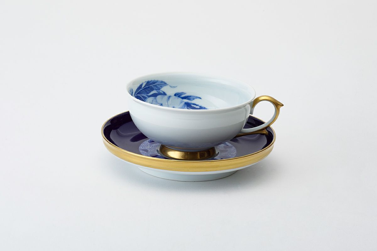 オリエンタルブルー 紅茶碗皿 | 有田焼 深川製磁｜公式オンライン