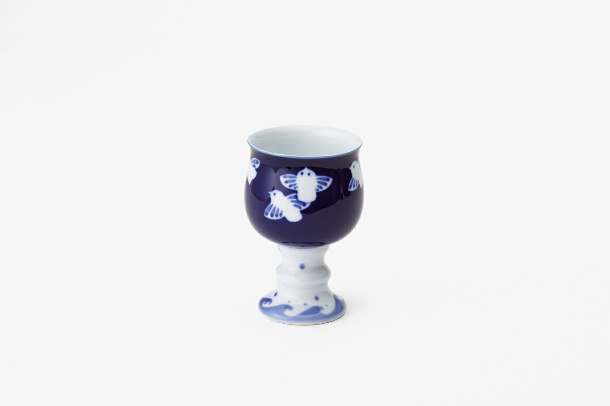 ふくら雀　花型ワインカップ | 有田焼 深川製磁｜公式オンラインストア