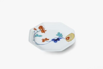 色絵菊花紋　ケーキ皿