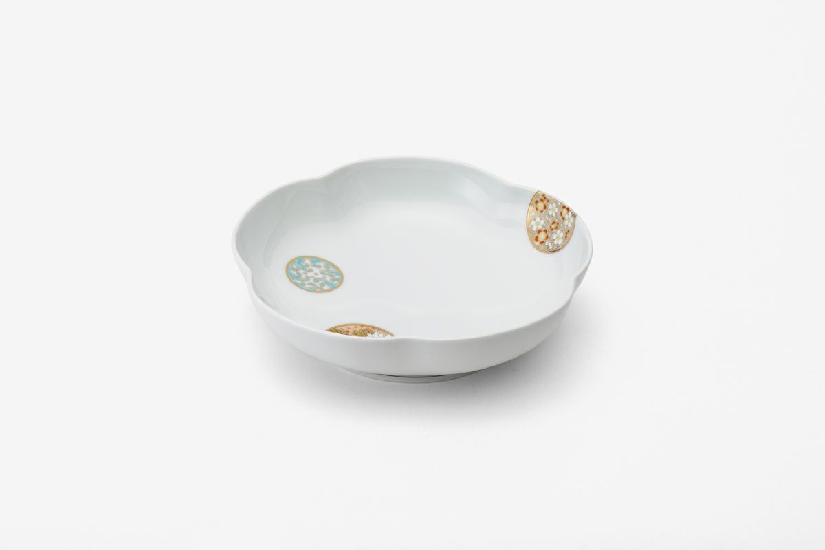 寿赤絵 梅型6号鉢 | 有田焼 深川製磁｜公式オンラインストア 