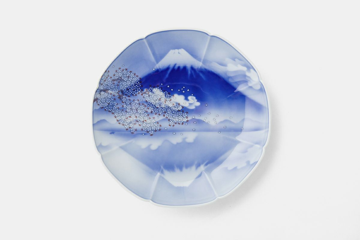 一天富士 八方割飾皿 | 有田焼 深川製磁｜公式オンラインストア