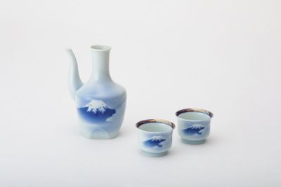 富士山　二人具酒器揃