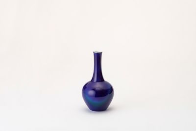 【国内在庫】 ヌーボー9号花生 ルリ三彩 | 深川製磁｜公式オンライン 有田焼 工芸品