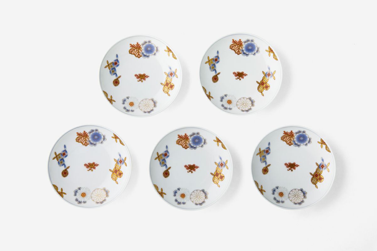 菊七宝 銘々皿揃 | 有田焼 深川製磁｜公式オンラインストア