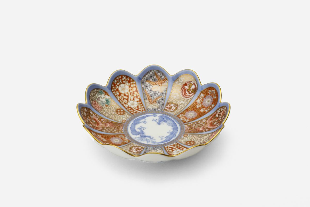 染錦金彩鳳凰 菊割中皿 | 有田焼 深川製磁｜公式オンラインストア 