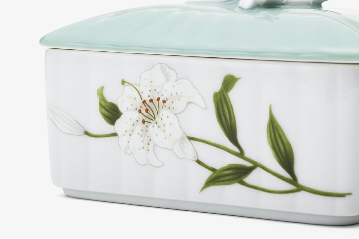 白百合 フローラルボックス | 有田焼 深川製磁｜公式オンラインストア