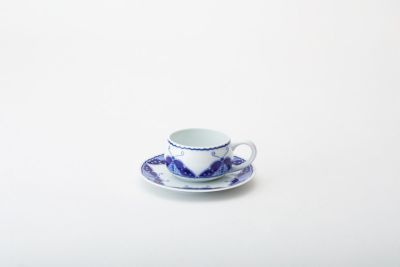 瑠璃花蝶　イタリアン碗皿