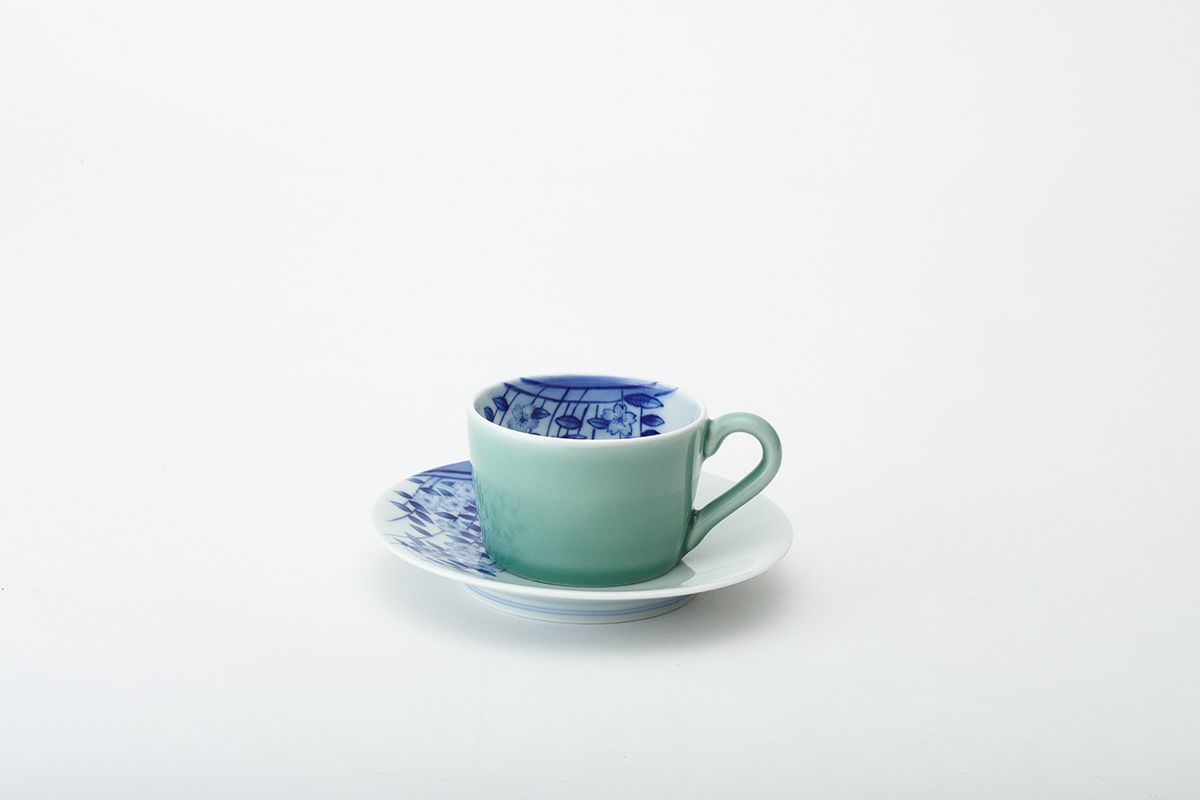 しだれ桜 碗皿（名入） | 有田焼 深川製磁｜公式オンラインストア