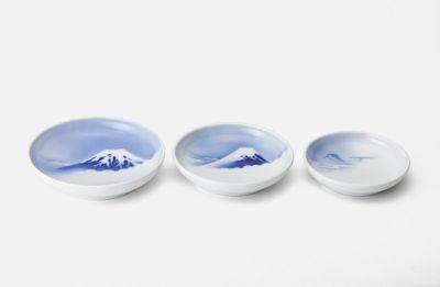 富士三景　祝皿
