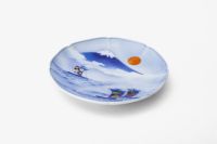 染錦富士に宝船 飾皿（皿立付） | 有田焼 深川製磁｜公式オンラインストア