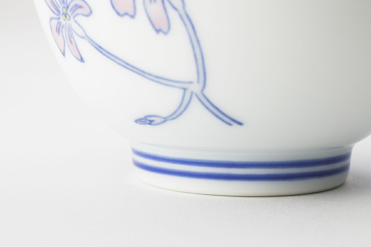 豆彩草葉文 谷型飯碗 | 有田焼 深川製磁｜公式オンラインストア