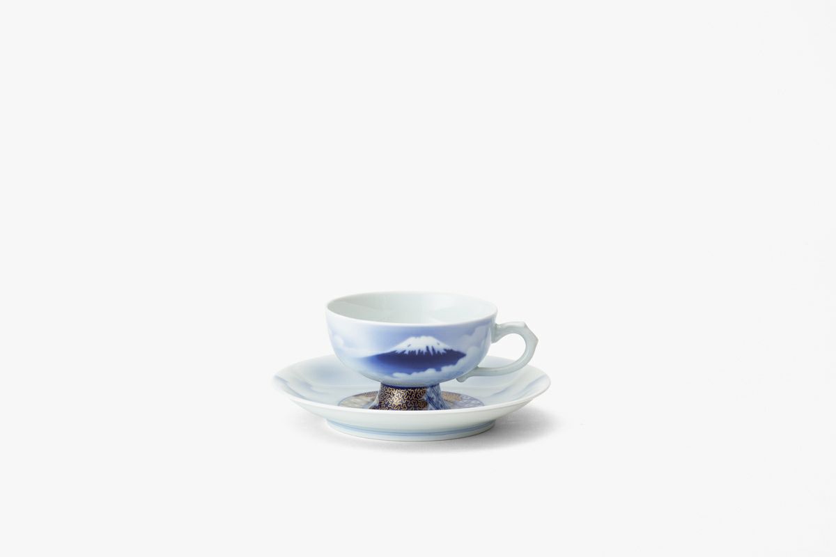 富士山 紅茶碗皿 | 有田焼 深川製磁｜公式オンラインストア