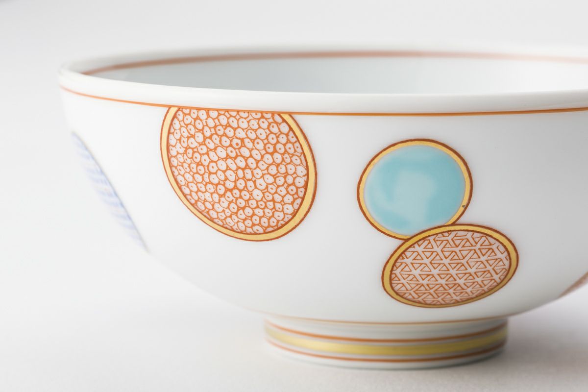 赤絵丸紋 3.3飯碗 | 有田焼 深川製磁｜公式オンラインストア 