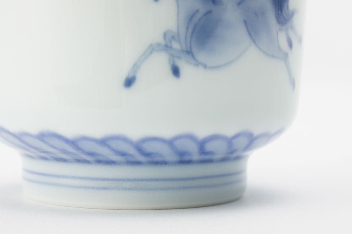 染付群馬 竹型湯呑 | 有田焼 深川製磁｜公式オンラインストア