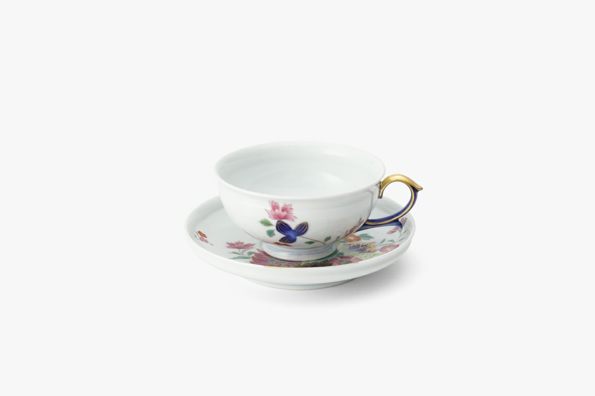 染錦絢爛草花絵 紅茶碗皿 | 有田焼 深川製磁｜公式オンラインストア