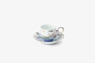 萩花見　コーヒー碗皿
