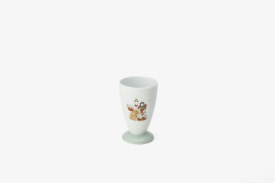 夫婦雛(緑)　特小ゴブレット