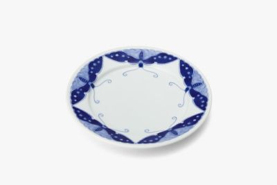 瑠璃花蝶 ケーキ皿
