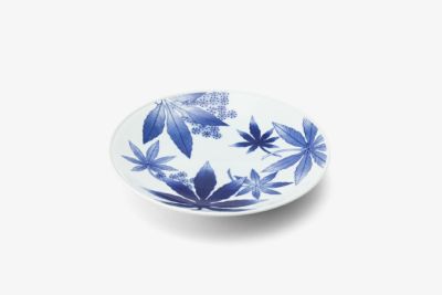 八手 高台七寸皿