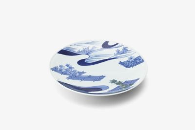 竜田川　高台七寸皿