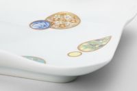 最高の品質 寿赤絵 角サンドイッチトレイ 深川製磁｜公式 有田焼 | 食器