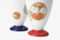 【未使用品】イムサエム　徳利　一輪挿し　赤絵　ペア 寿赤絵 トリプレット千鳥 | すべての商品 | 深川製磁オンライン