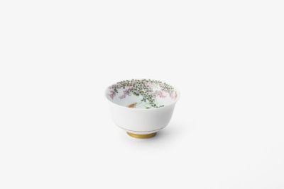 萩花見　（白） 春型飯碗