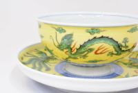 竜鳳凰錦手黄地 紅茶碗皿 | 有田焼 深川製磁｜公式オンラインストア