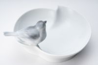 釉彩小鳥 彫刻皿 | 有田焼 深川製磁｜公式オンラインストア