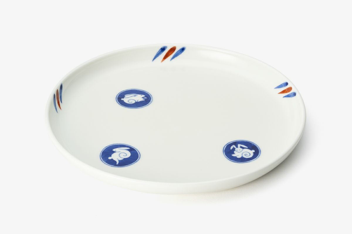 深川製磁 干支皿 寅 龍 2枚セット 有田焼 割引 縁起皿 深川製磁 縁起皿 深川製磁 有田焼 縁起皿 3枚セット 干支皿 箱 ウサギ絵柄の陶器皿2枚セット 深川製磁 干支皿