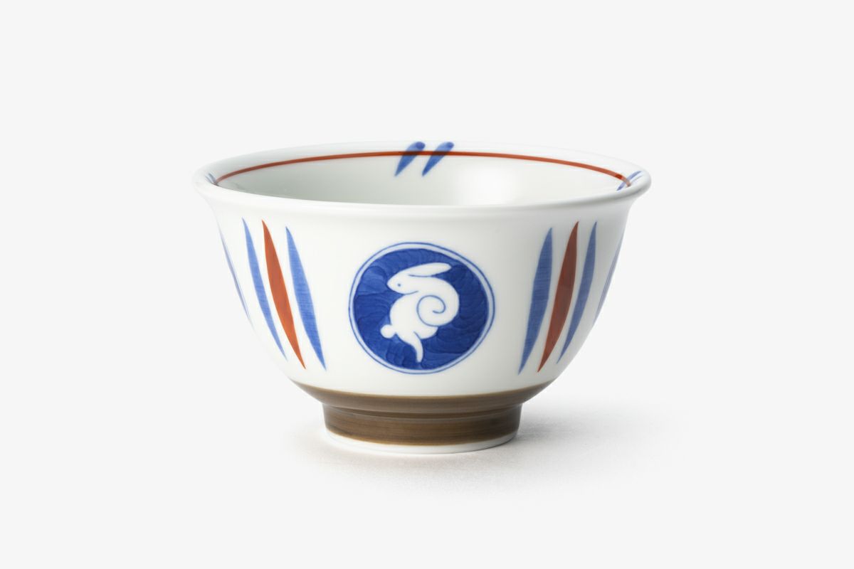 美品 セット 深川製磁 有田焼 月見うさぎ 百年庵 絵変わり 気持ち良い 