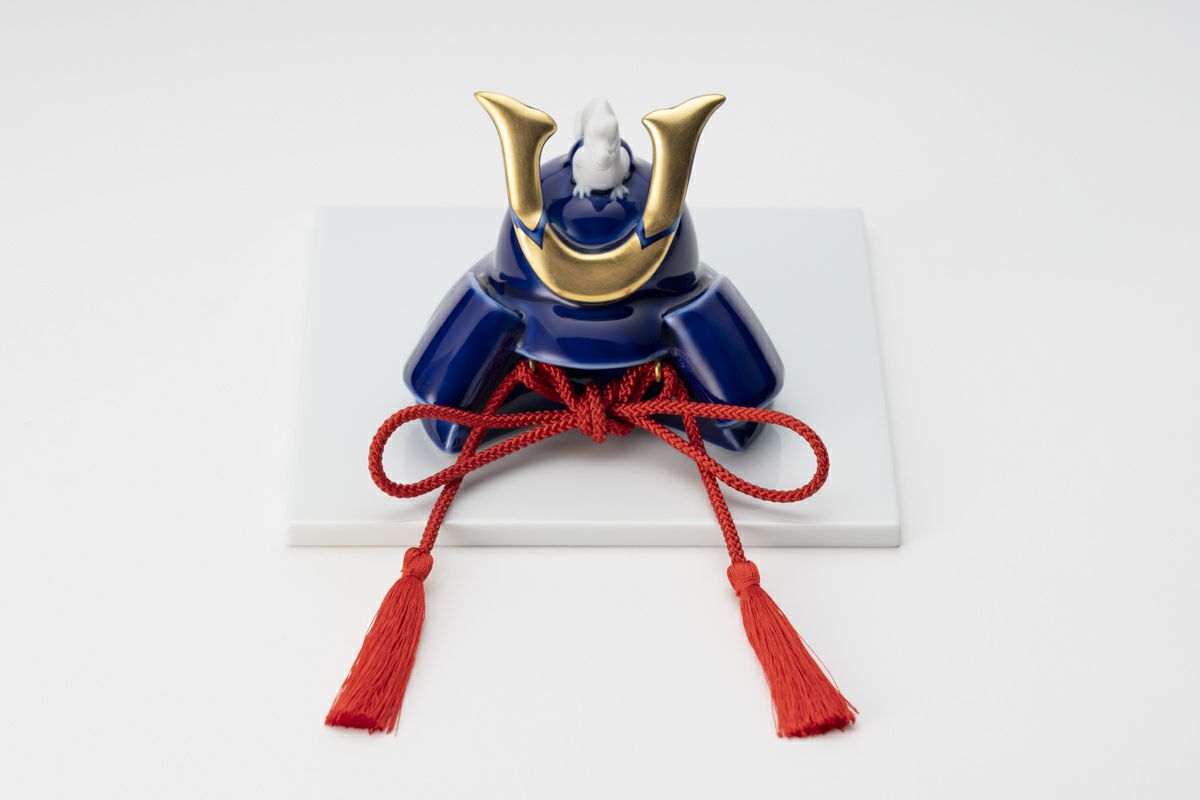 瑠璃かぶと 置物 | 有田焼 深川製磁｜公式オンラインストア