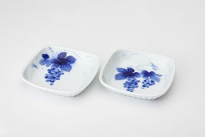 ブルーワイナリー　ペア角大皿