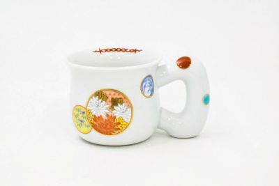 寿赤絵　モーニングカップ