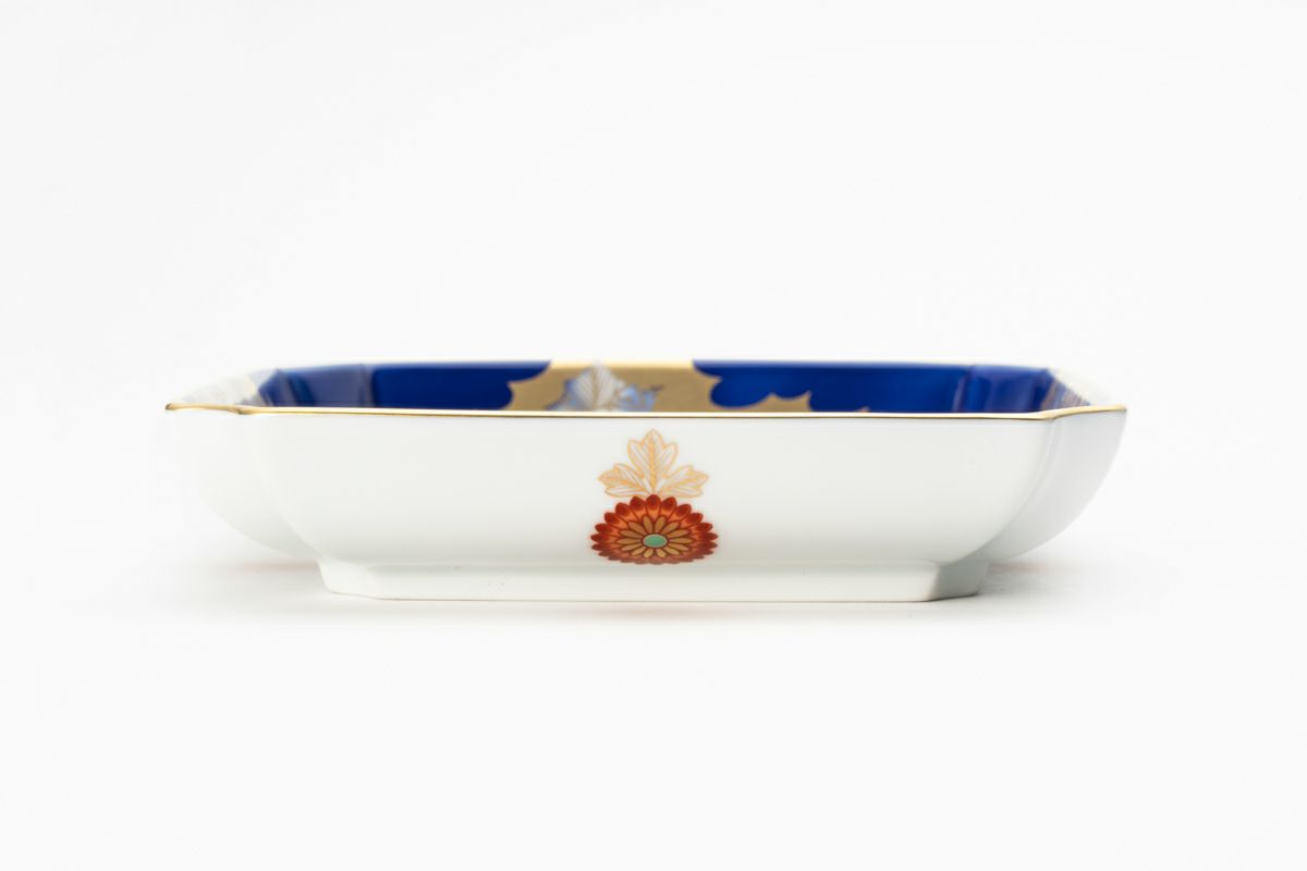 古伊万里牡丹金ミル瑠璃色 飾皿 | 有田焼 深川製磁｜公式オンラインストア
