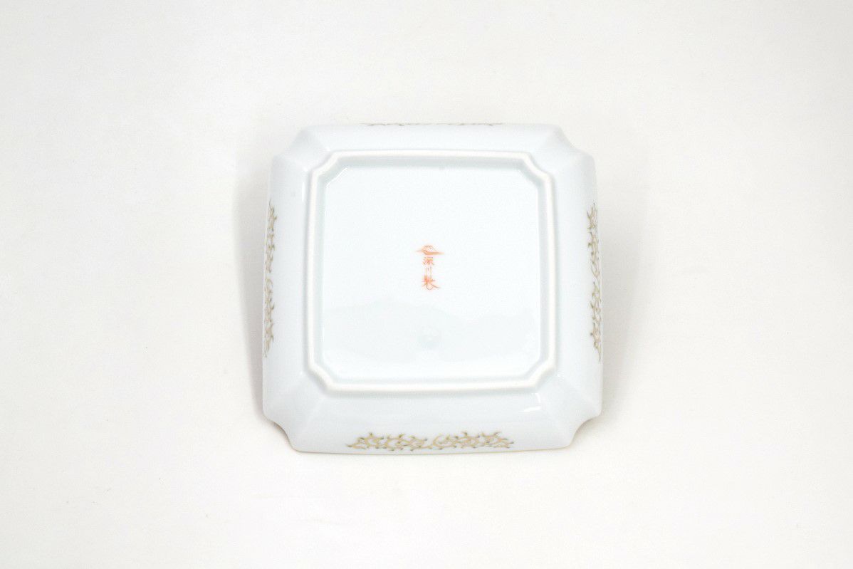金襴手唐草ひわ色 飾皿 | 有田焼 深川製磁｜公式オンラインストア