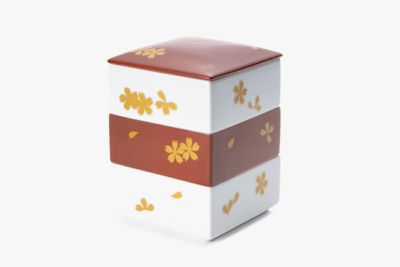 金彩桜　新角三段重（小）