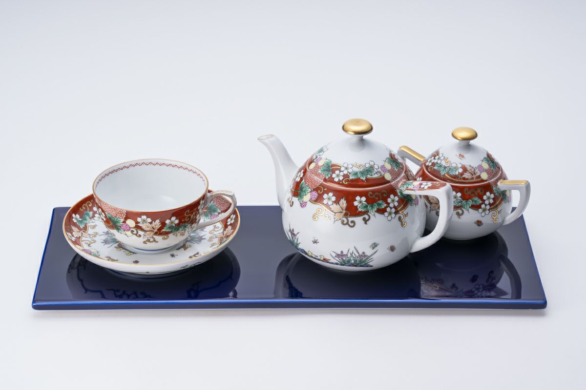 ★新品•未使用★深川製磁 瑠璃 陶板 陶器 インテリア 置物 飾り物 瑠璃 15㎝×38㎝陶板 | 有田焼 深川製磁｜公式オンラインストア