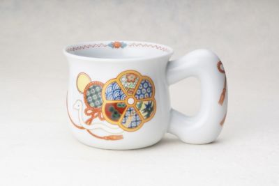 黄金蛇吉祥紋　モーニングカップ
