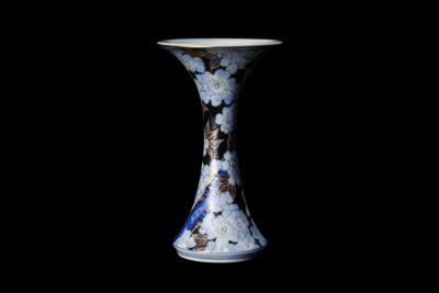 金襴桜　明治杵型小花生