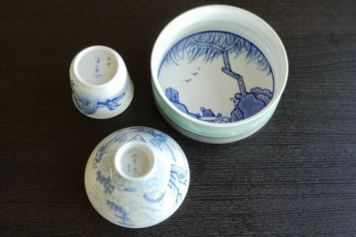 山水の風情を嗜む　3点揃
