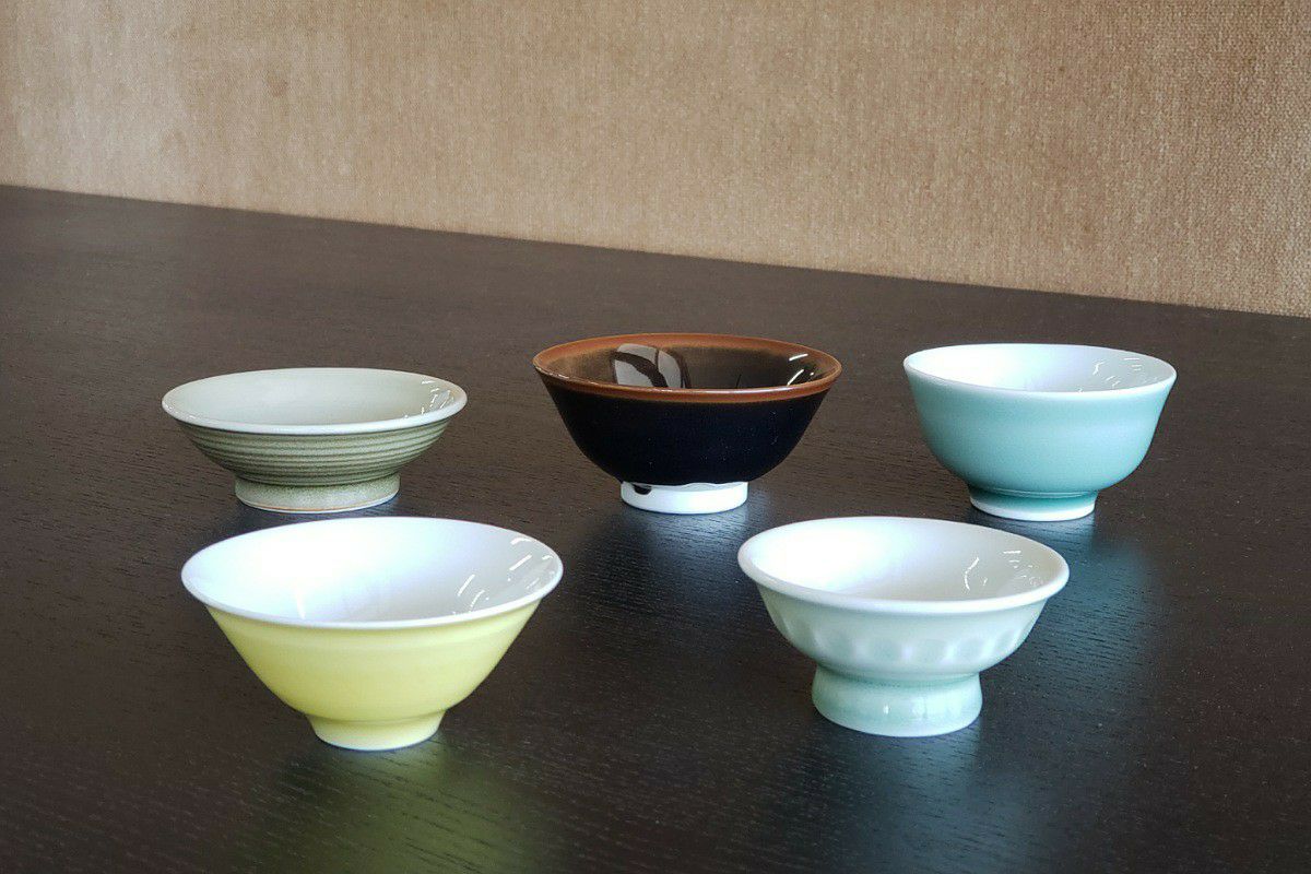 高級陶芸 19谷窯天目 手造ぐい呑（ろくろ士名入り） | 有田焼 深川製磁