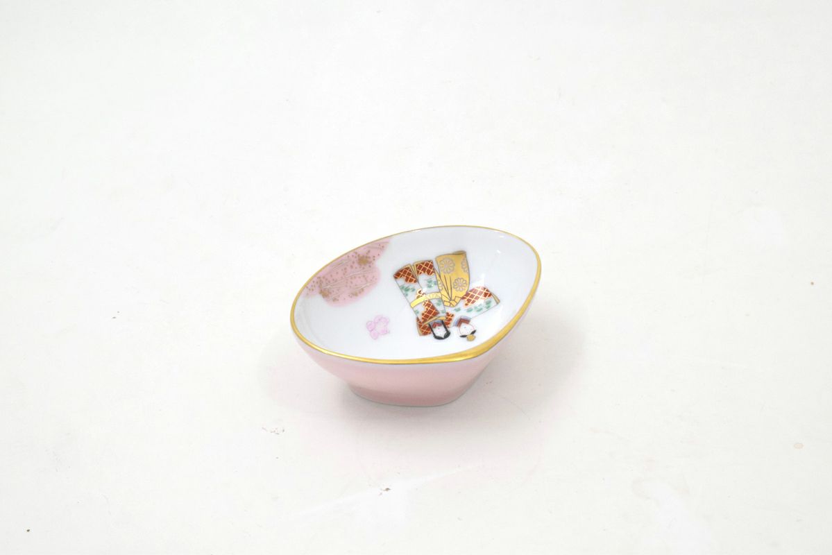 内裏雛（ピンク） 貝型小皿 | 有田焼 深川製磁｜公式オンラインストア